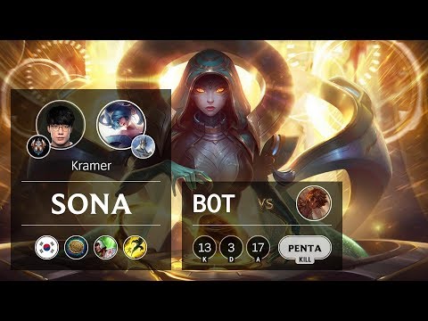 Sona Bot vs Taliyah - KR Challenger Patch 9.8