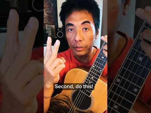 Easy reggae rhythm with acoustic guitar #shorts