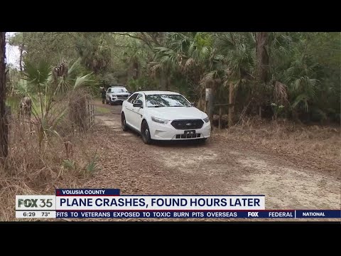 Plane crashes in Volusia County, found hours later