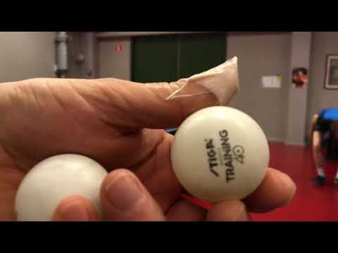 Testando Barna Original Super Glanti na lâmina Palio TCT com bolas Stiga ABS