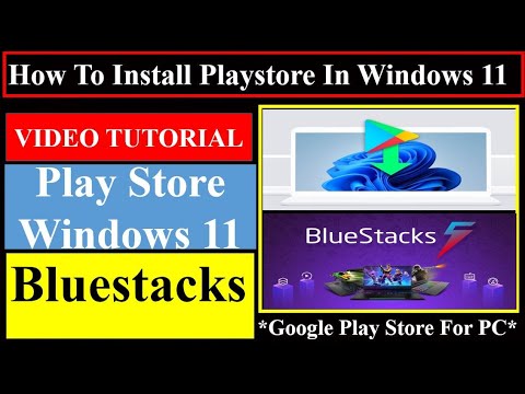 How to install google play store in Windows 11| Install google play