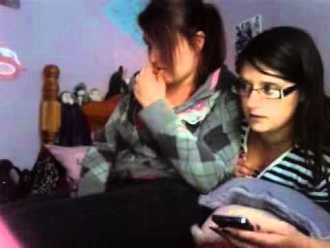 Two girls watching the pc