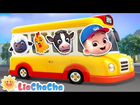 Wheels on the Bus with Animals | Kids Song Compilation | Kids Songs & Nursery Rhymes | LiaChaCha