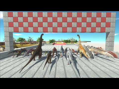 Dinosaurs & Dinosaur Mods Speed Race - Animal Revolt Battle Simulator