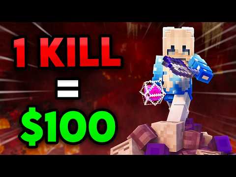 I Paid Marlow, The #1 Minecraft PvPer $100 For Every Kill (1v30)