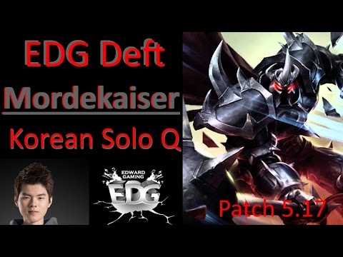 EDG Deft - Rework Mordekaiser vs Tristana Bot - Korea | Pro LoL Replay
