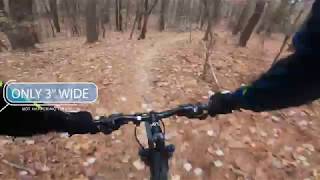 Riding Harris Lake Advanced Trails and never sitting down!!!