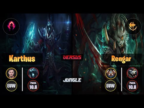 Selfmade KARTHUS (Jungle) [Dark Harvest] VS RENGAR - Challenger EUW Patch 10.8