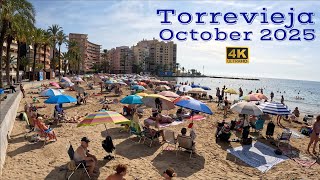 Torrevieja, Costa Blanca, Spain. Calm Saturday Morning Walking Tour. Featuring Playa del Cura 🇪🇸