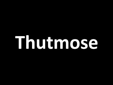 How to Pronounce Thutmose (Egyptian Pharaoh)