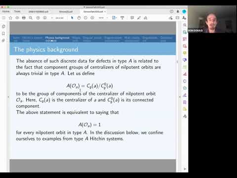 Ron Donagi - 04/12/20 - On Integrable Systems and 3D Mirror Symmetry
