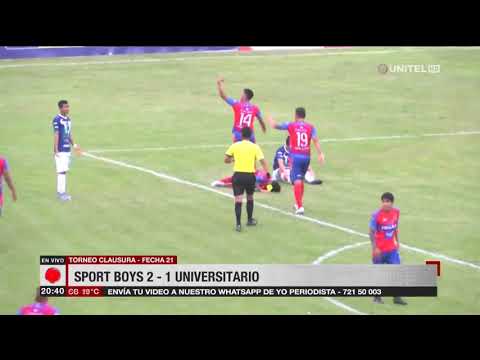 Clausura, fecha 21: Sport Boys 2-1  Universitario