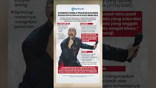 Kondisi Pandji Pragiwaksono seusai Dipolisikan Kasus Mens Rea