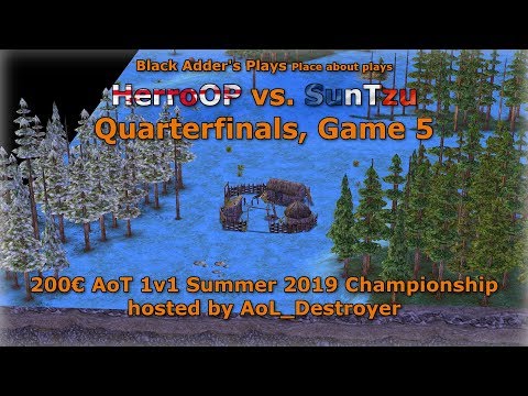 Summer 2019 Championship, QF - HerroOP vs. SunTzu, Game 5 - Age of Mythology: The Titans