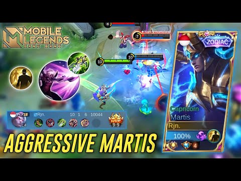 AGGRESSIVE MARTIS MVP! GAMEPLAY TOP GLOBAL MARTIS INDONESIA 3000 MATCH - Mobile Legends