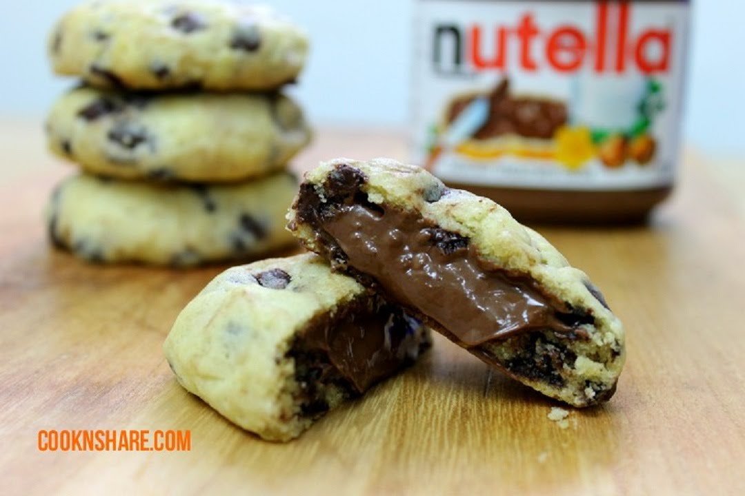 TheCooknShare's Nutella Chocolate Chip Cookies