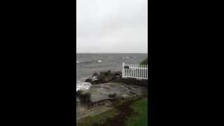 preview picture of video 'Hurricane Sandy visits Rhode Island - Warwick Neck'