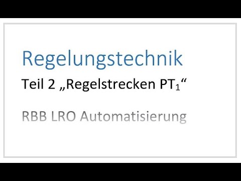 Teil 2 Regelstrecken PT1