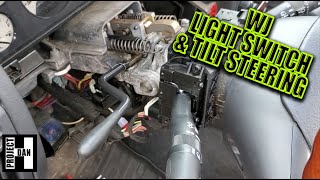 JEEP GRAND CHEROKEE WJ HEADLIGHT SWITCH REPLACEMENT AND TILT STEERING FIX