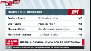 PONTURILE ZILEI: Selecții din fotbal, tenis și baschet pentru miercuri! Vezi pariurile!