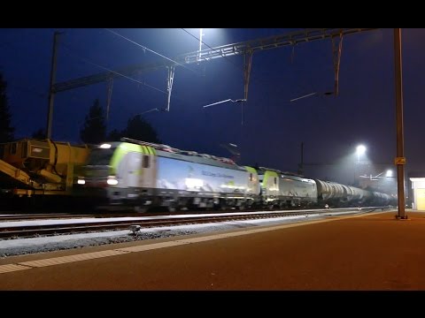 BLS Re 475 402 & 401 mit Ölzug in Laufenburg [29.9.16]