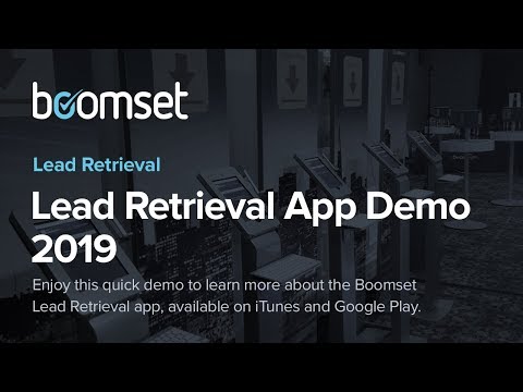 Boomset Lead Retrieval App Video