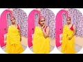 Good Afternoon Friends Requested Yellow Saree Vlog