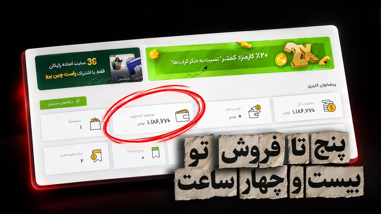 نرم افزار ساختیم تو 24 ساعت 5 تا فروختیم. البته با کمک هوش مصنوعی.