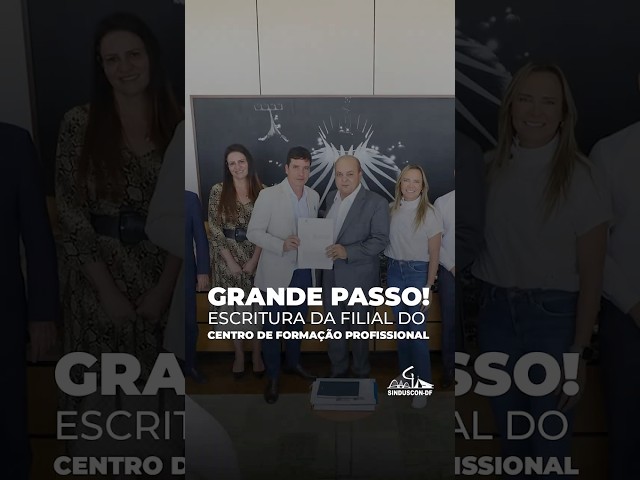 Escritura da Filial Centro de Formação Profissional Sinduscon-DF/Senai