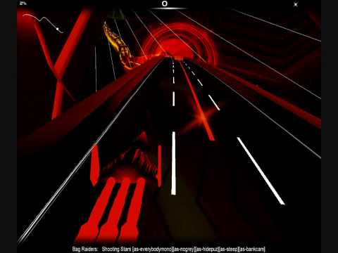 [HD] Bag Raiders - Shooting Stars ft. Rhys (Audiosurf Video Remix)