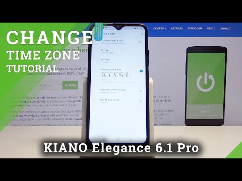 How to Change Date & Time in KIANO Elegance 6.1 Pro - Set Up Time Zone