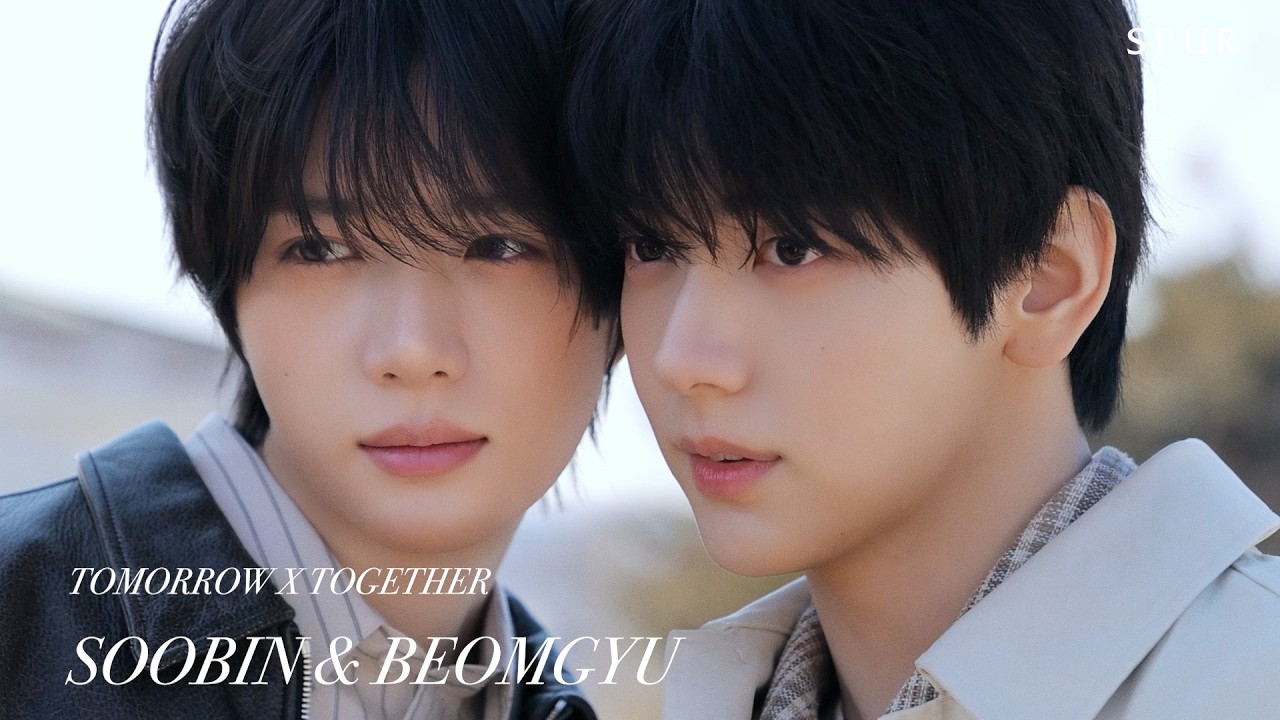 【TOMORROW X TOGETHERのSOOBINさん、BEOMGYUさん】「SPURソウルシティガイド」の撮影風景を公開！