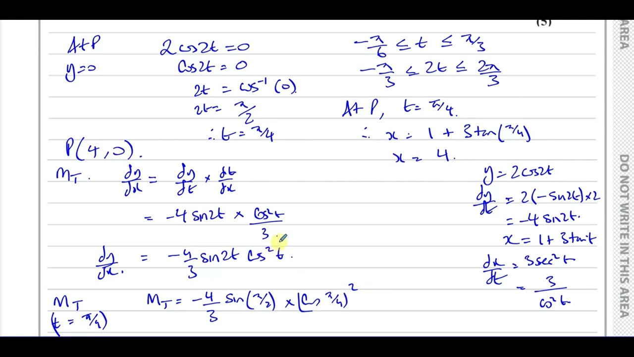 WMA14/01, IAL, (Edexcel), P4, October 2022,Q6, Parametric Equations, Differentiation, Domain & Range
