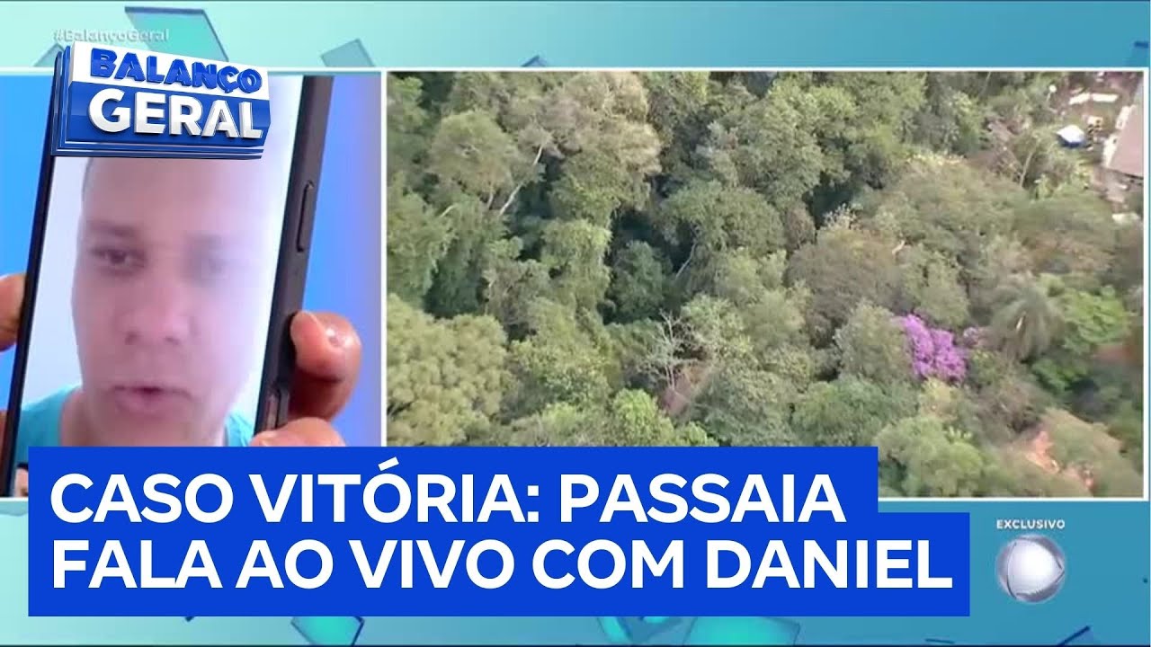 Balanço Geral conversa ao vivo com Daniel, suspeito de envolvimento na morte de Vitória Regina