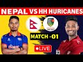 Nepal vs Houston Hurricanes | MATCH 01 | LIVE | Nepal ICC T20 World Cup 2024 | Practice T20 Series |