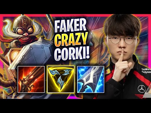 FAKER IS SO CRAZY WITH CORKI! 🔥EWC 2024🔥 - T1 Faker Plays Corki MID vs Lux! | Season 2024