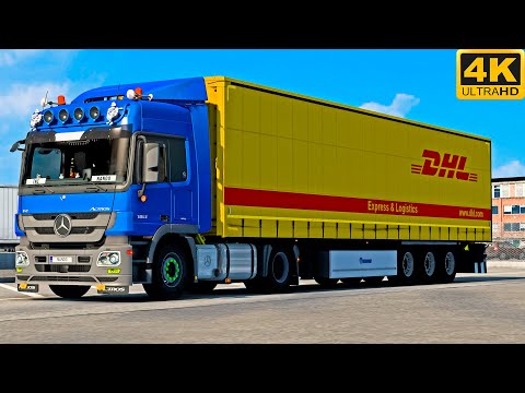 [G29] ETS2 (4K 60FPS) | PROMODS | MERCEDES MP3 1851 V8 | ESBJERG 🇩🇰 - DRAMMEN 🇳🇴