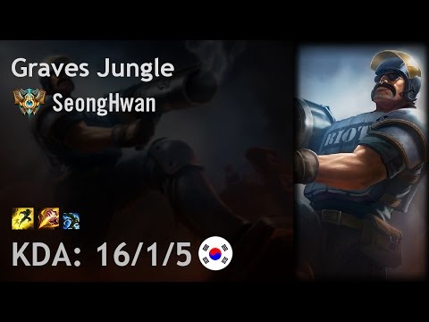 Graves Jungle vs Lee Sin - SeongHwan - KR Challenger Patch 7.9