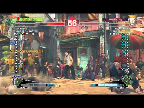 flash house (Blanka) vs Major Twinkie (Guile)