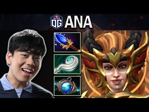 OG.ANA TRYING TO MIDLANE WITH LINA - DOTA 2 7.24 GAMEPLAY