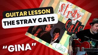 Stray Cats "GINA" Guitar Tutorial #guitarlesson #briansetzer #straycats