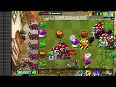Plants vs Zombies 2 gameplay - Piñata Party - 29th November 2021