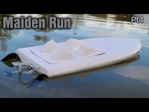 16" Wet Pedle Rc Boat Build Pt4 Maiden Run