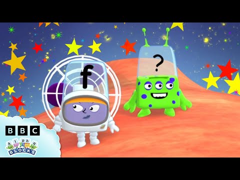 Alien Space Adventure 👽 | Spelling and Phonics for Kids | ABC | @officialalphablocks