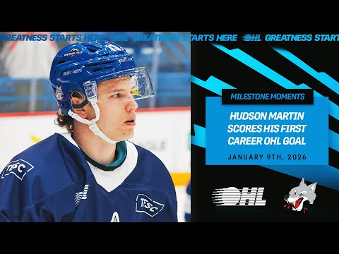 Hudson Martin First OHL Goal