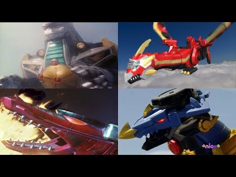 Power Rangers summon the Dragon Zords | Mighty Morphin - Ninja Steel | Power Rangers Official