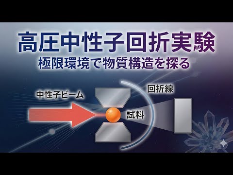 高圧中性子回折実験｜極限環境で物質構造を探る