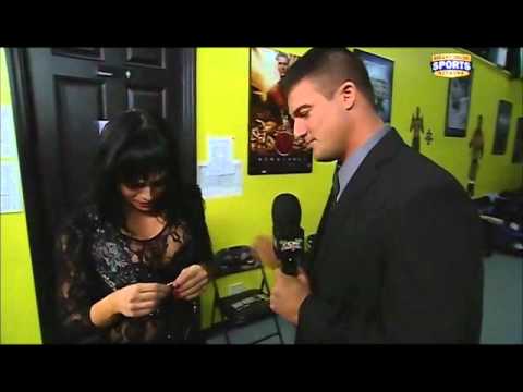 Briley Pierce Tries Interview An Upset Aksana - FCW TV 09 25 2011