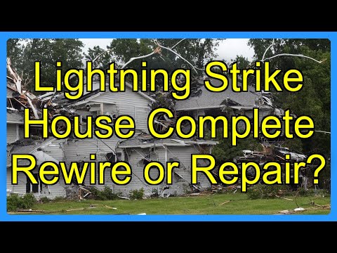 Haus nach Blitzeinschlag: Komplette Neuverkabelung oder Reparatur?