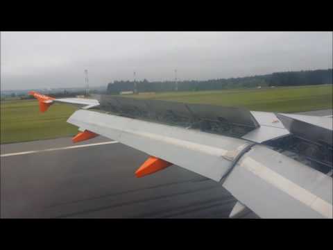 easyJet Airbus A319 Approach and Landing at Paris Charles de Gaulle Airport CDG Terminal 2D Roissy